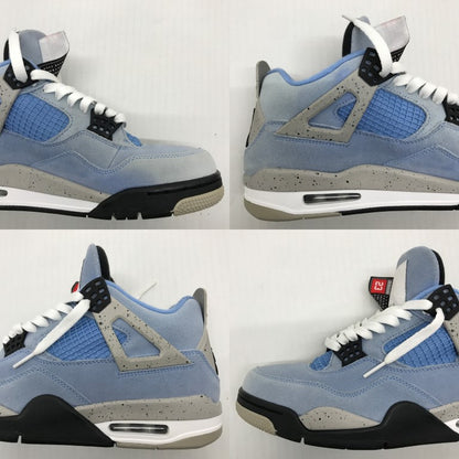 NIKE Air Jordan 4 Retro Blue Sneakers Size 26.5