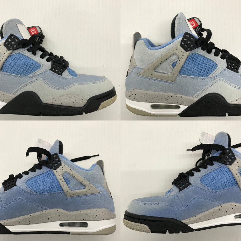 NIKE Air Jordan 4 Retro Blue Sneakers Size 26.5