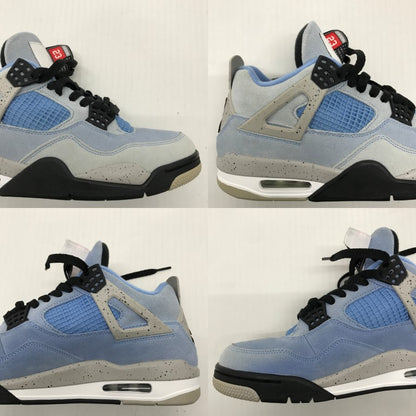 NIKE Air Jordan 4 Retro Blue Sneakers Size 26.5