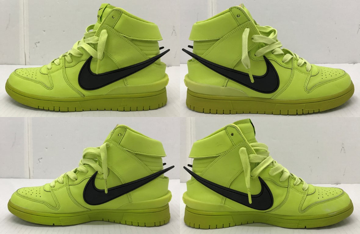 NIKE x AMBUSH Dunk Hi Lime Sneakers Size 26.5