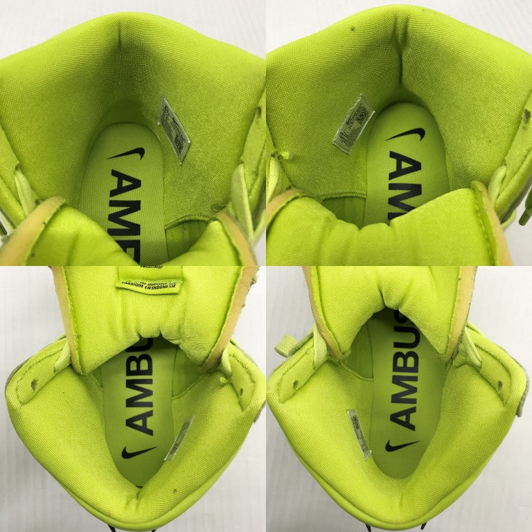 NIKE x AMBUSH Dunk Hi Lime Sneakers Size 26.5