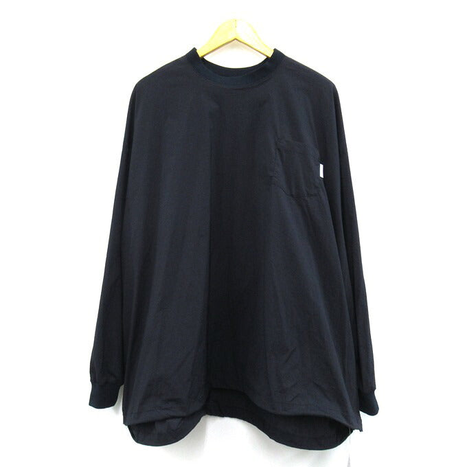 S.F.C Big Nylon Long Sleeve T-Shirt Blue Size XL