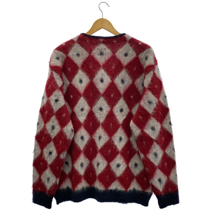 Needles Mohair Diamond Cardigan Red Size L