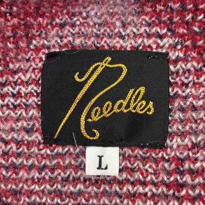 Needles Mohair Diamond Cardigan Red Size L