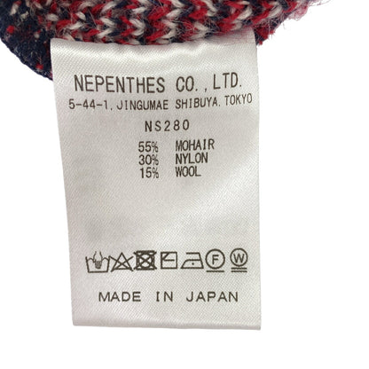 Needles Mohair Diamond Cardigan Red Size L