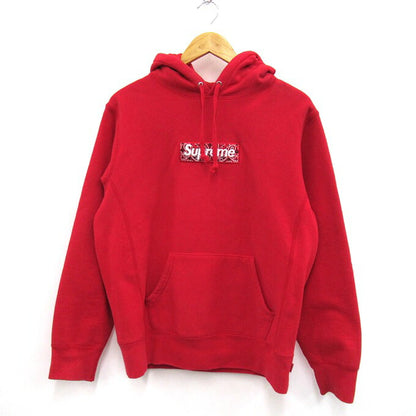 Supreme 19FW Bandana Box Logo Hoodie Red Size S