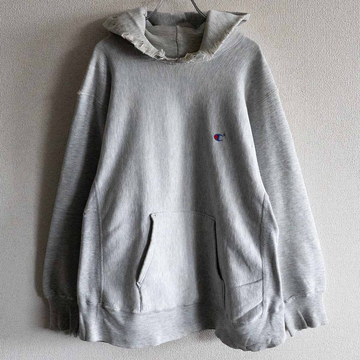 Champion 80S Reverse Weave Hoodie Size L