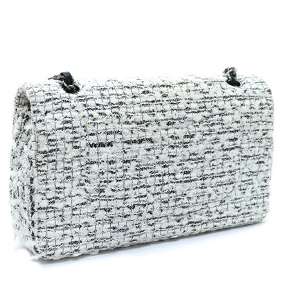 CHANEL Tweed 2.55 Matelasse Insect Bag White Size ONE SIZE