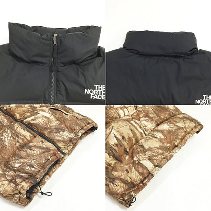 THE NORTH FACE Novelty Nuptse Jacket Brown Black Size M