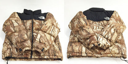 THE NORTH FACE Novelty Nuptse Jacket Brown Black Size M