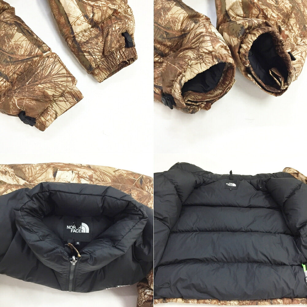 THE NORTH FACE Novelty Nuptse Jacket Brown Black Size M