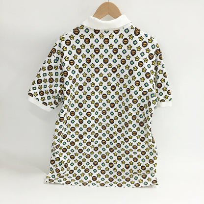 A BATHING APE S/S Monogram Polo Shirt Multi Size L