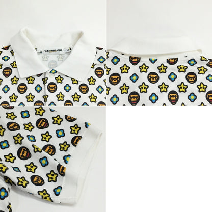 A BATHING APE S/S Monogram Polo Shirt Multi Size L