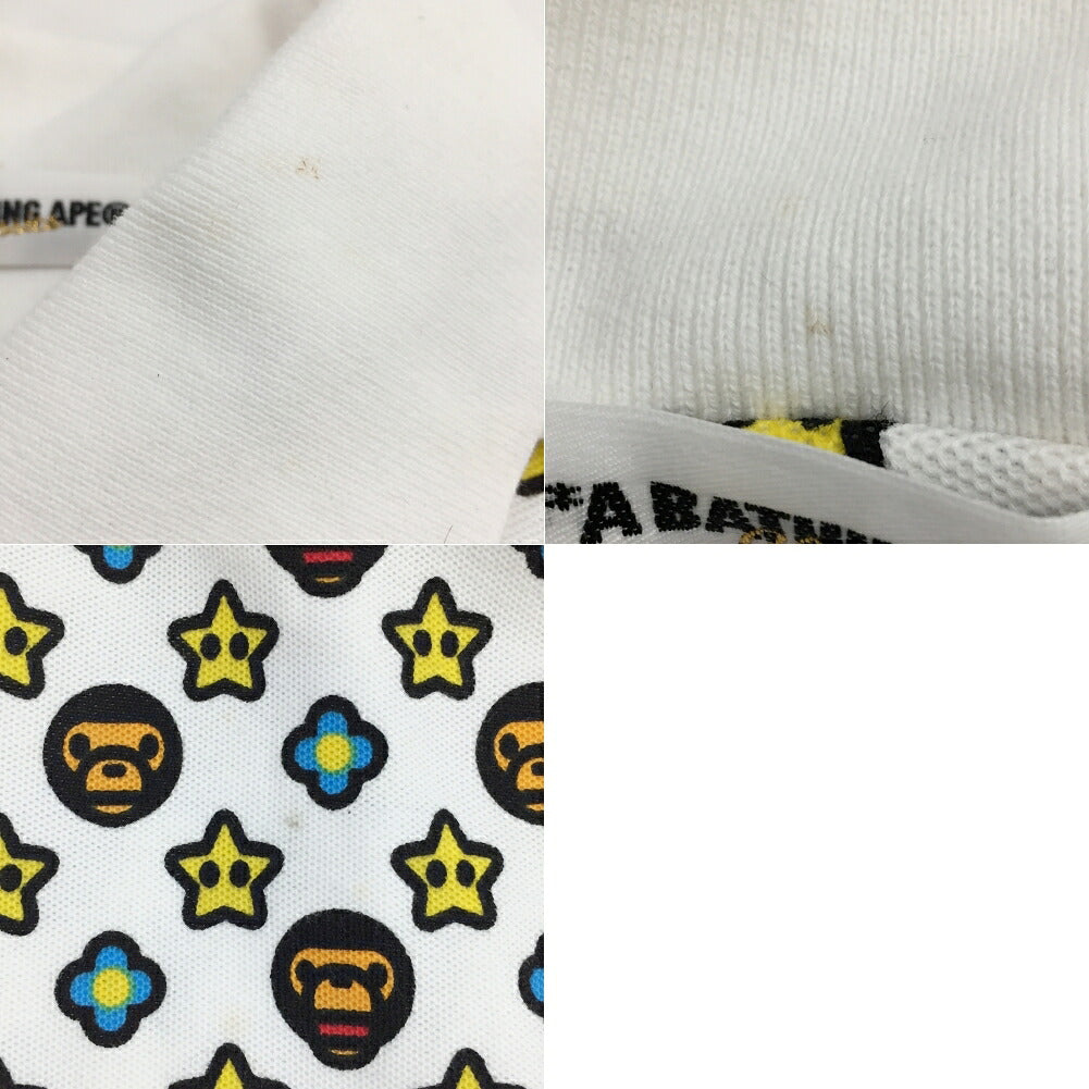 A BATHING APE S/S Monogram Polo Shirt Multi Size L