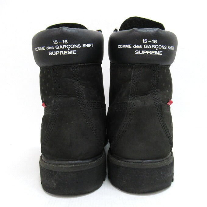 Supreme x Timberland x CDG 6-inch Boots Black Size 9M
