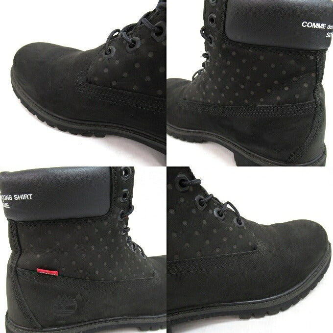 Supreme x Timberland x CDG 6-inch Boots Black Size 9M
