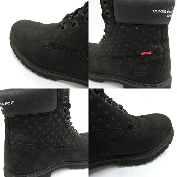 Supreme x Timberland x CDG 6-inch Boots Black Size 9M