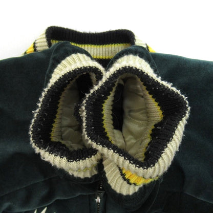 EAGLE Velveteen Reversible Sukajan Green/Black Jacket Size M