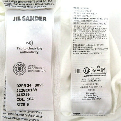 JIL SANDER Back Logo S/S T-Shirt White Size S