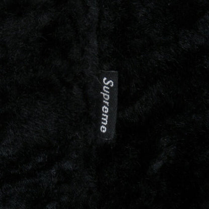 Supreme 17AW Cheetah Pile Zip Up Shirt Black Size M