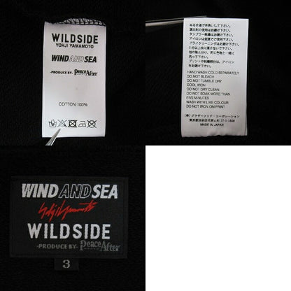 WILDSIDE YOHJI YAMAMOTO x WIND AND SEA Hoodie Black Size 3