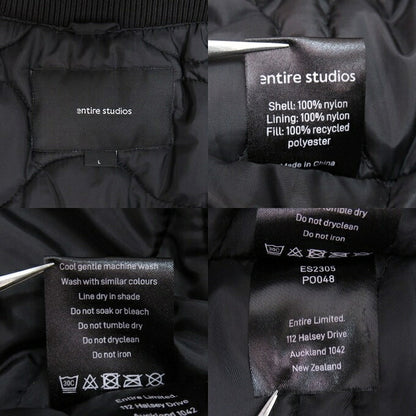 Entire Studios A-2 Bomber Jacket Black Size L