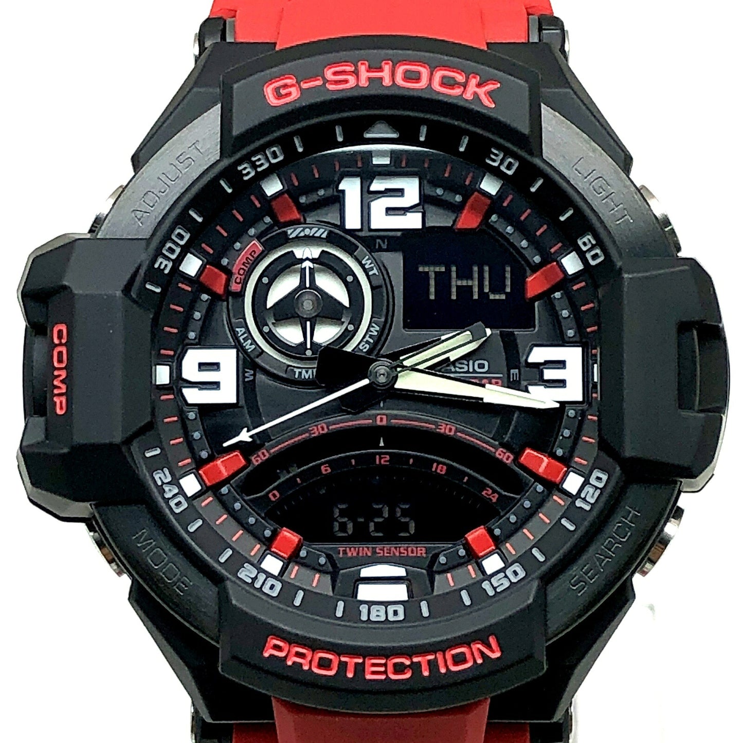 G-SHOCK GA-1000 Gravitymaster Black Red Watch Size ONE SIZE