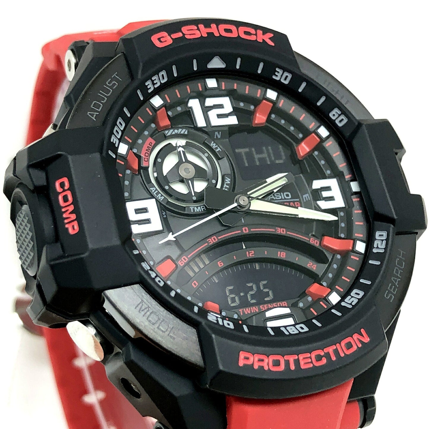 G-SHOCK GA-1000 Gravitymaster Black Red Watch Size ONE SIZE