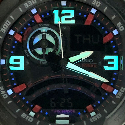G-SHOCK GA-1000 Gravitymaster Black Red Watch Size ONE SIZE