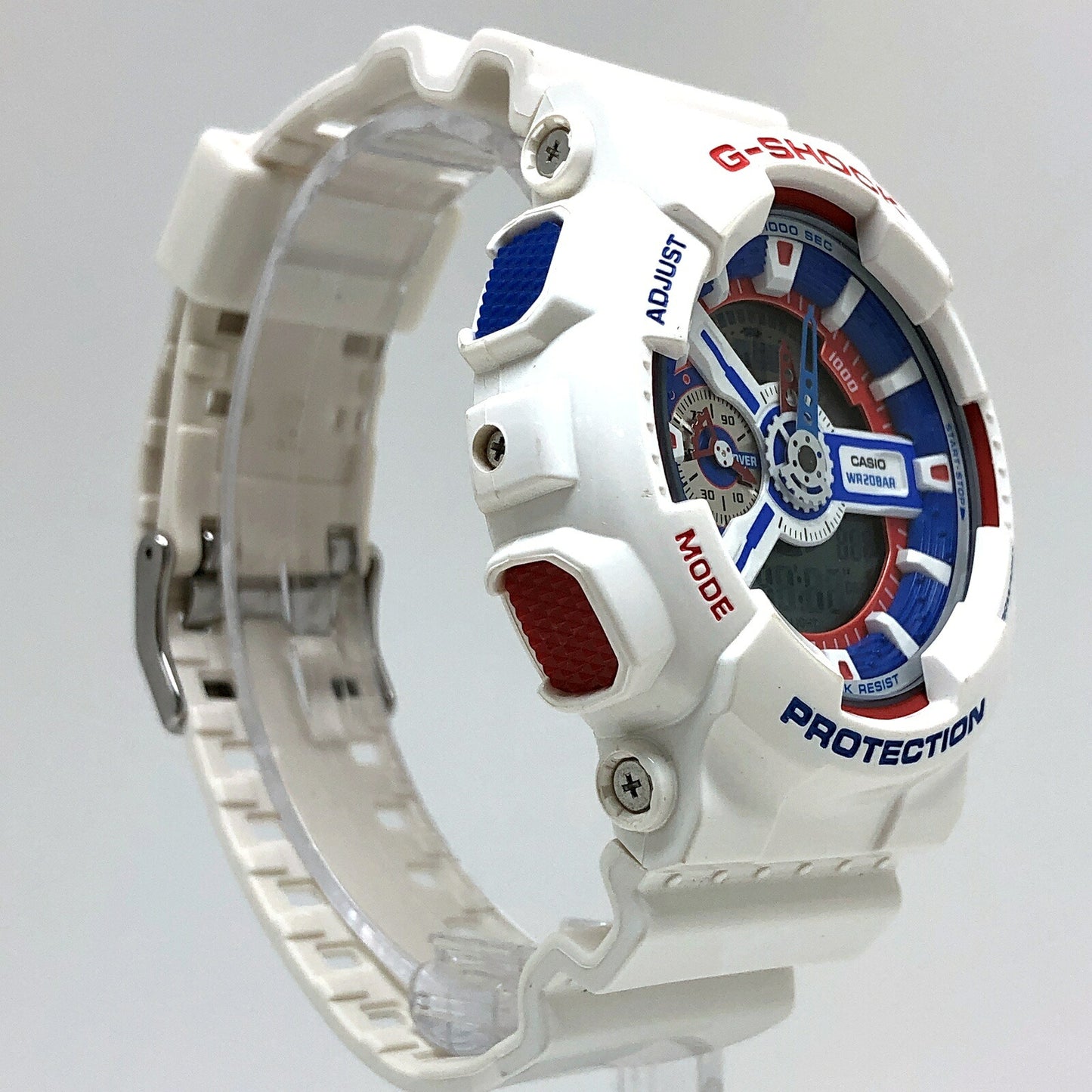 G-SHOCK White Tricolor Big Case Ana-Digi Watch Size ONE SIZE