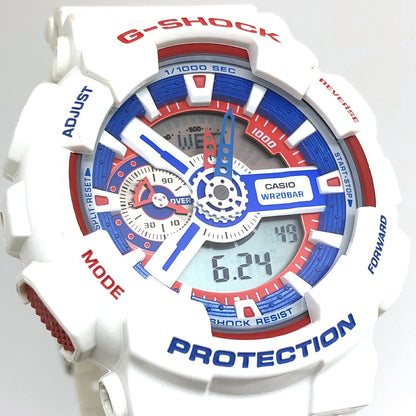 G-SHOCK White Tricolor Big Case Ana-Digi Watch Size ONE SIZE