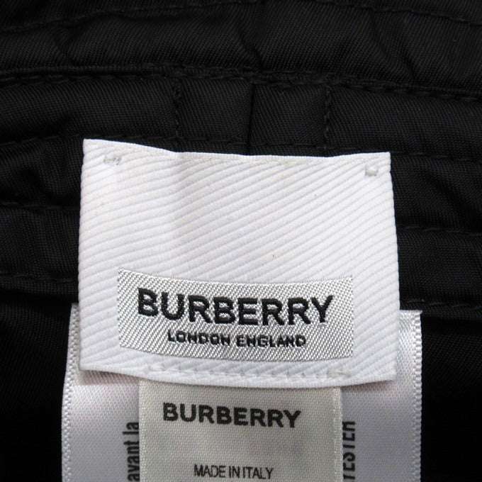BURBERRY Horseferry Logo Bucket Hat Black Size M