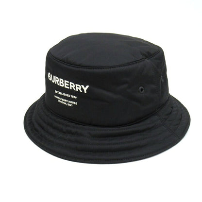BURBERRY Horseferry Logo Bucket Hat Black Size M