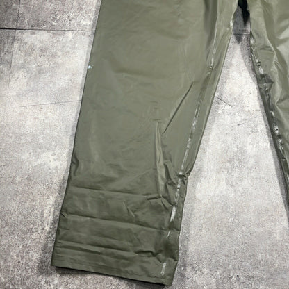 Vintage 60s Swedish Army Green Rubber Wet Weather Size C52