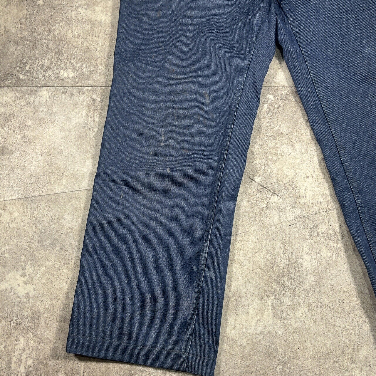 ITQXJ 70s 80s Magasins Bleus French Work Denim Jeans Blue