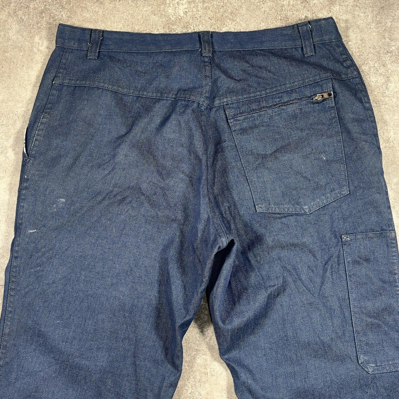 ITQXJ 70s 80s Magasins Bleus French Work Denim Jeans Blue