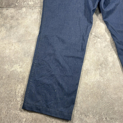 ITQXJ 70s 80s Magasins Bleus French Work Denim Jeans Blue