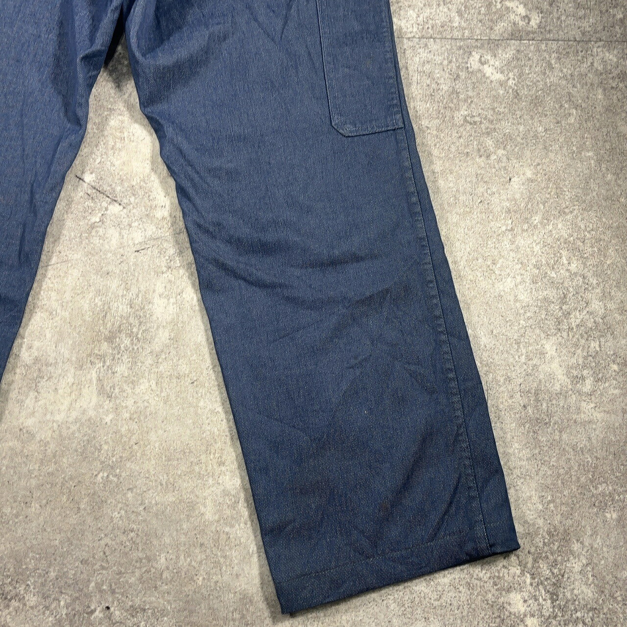 ITQXJ 70s 80s Magasins Bleus French Work Denim Jeans Blue