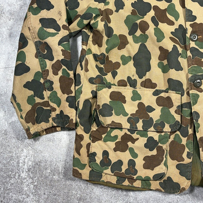 SAFTBAK 70s Vintage Duck Hunter Camo Cotton Jacket Size L