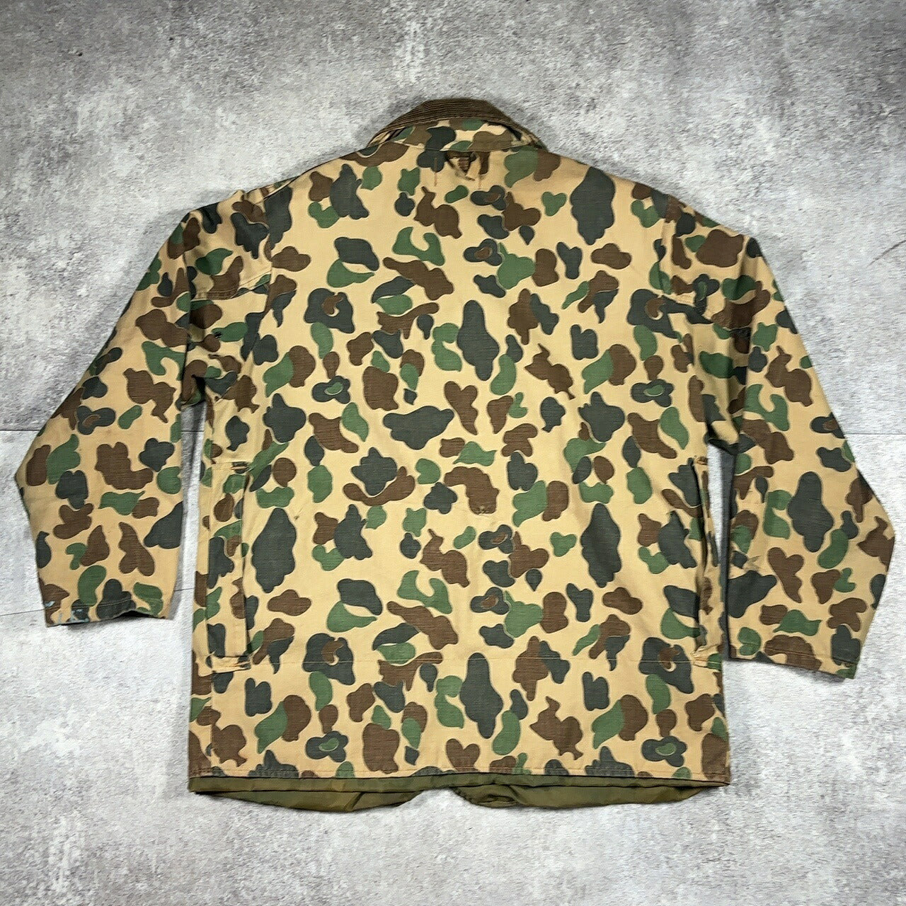SAFTBAK 70s Vintage Duck Hunter Camo Cotton Jacket Size L