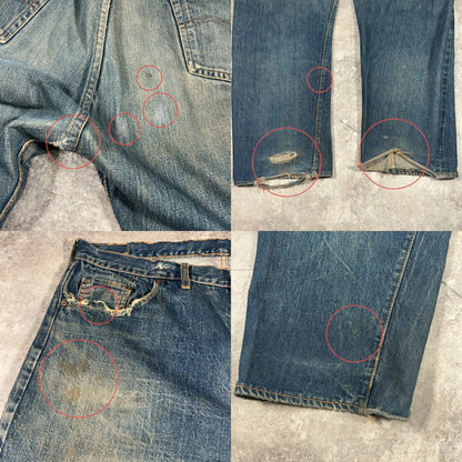 LEVI'S 501 Vintage Big-E 60s-70s Blue Denim Jeans