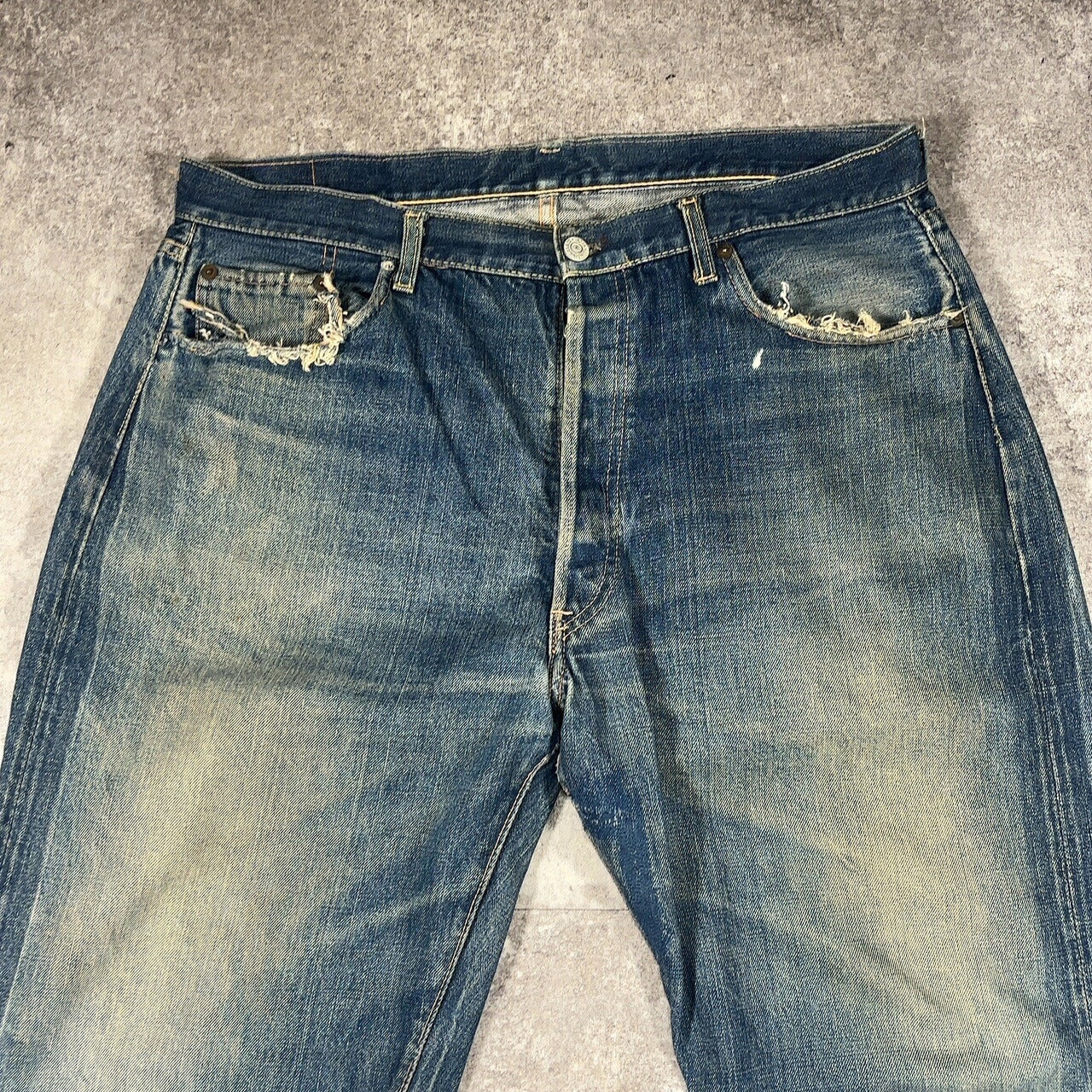 LEVI'S 60s 501 Big-E Red Selvedge USA Made Denim Jeans