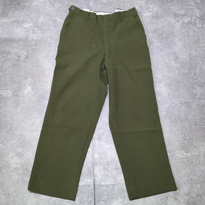 Vintage US.ARMY M-51 70s Olive Green Wool Pants Size M