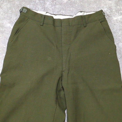 Vintage US.ARMY M-51 70s Olive Green Wool Pants Size M