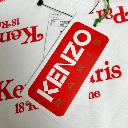 KENZO x VERDY Cotton Long Sleeve Graphic White Shirt Size M