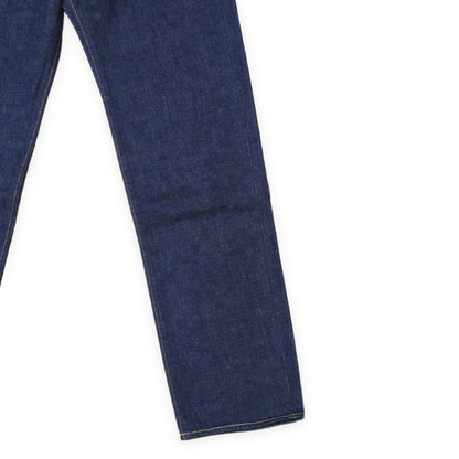 KENZO NIGO Asagao Motif Straight Jeans Blue Cotton Size US31