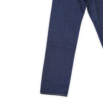 KENZO NIGO Asagao Motif Straight Jeans Blue Cotton Size US31