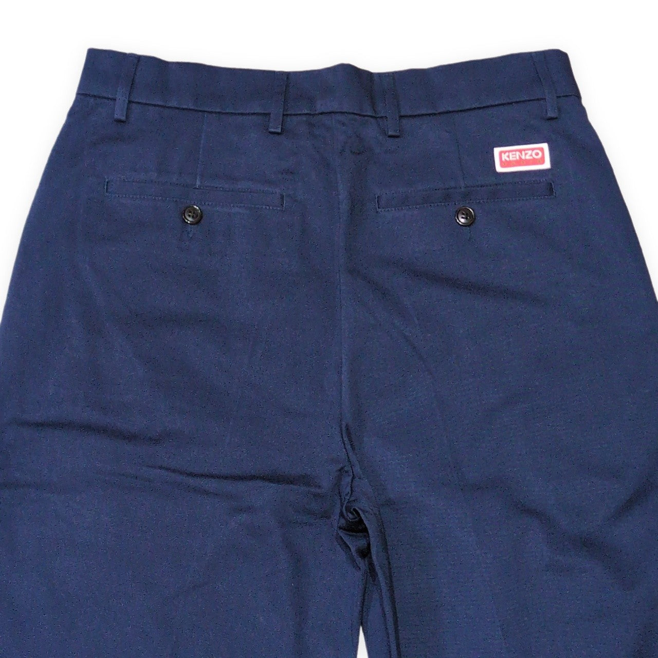 KENZO 24SS Classic Cotton Chino Pants Navy Size 36