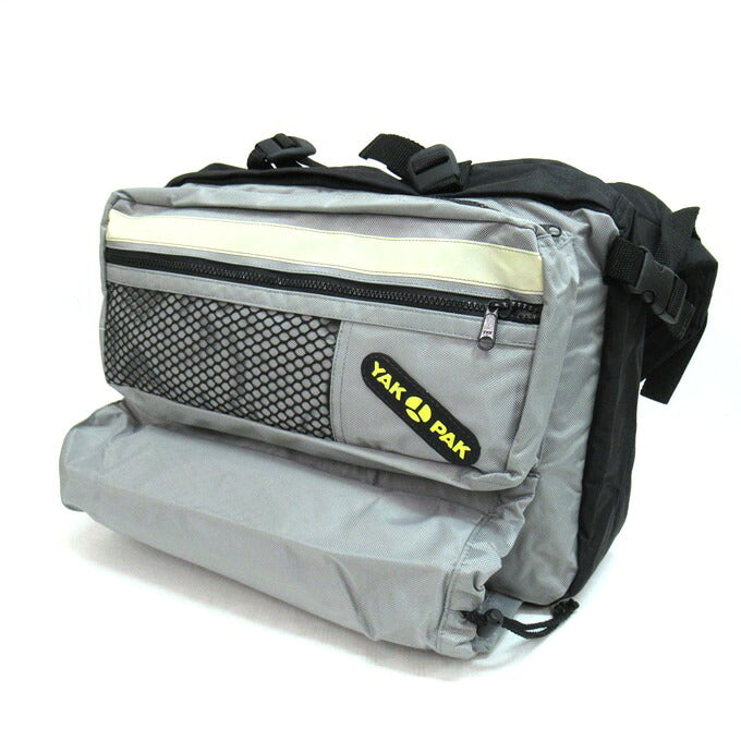 YAK PAK 90s Messenger Bag Black/Grey Size ONE SIZE