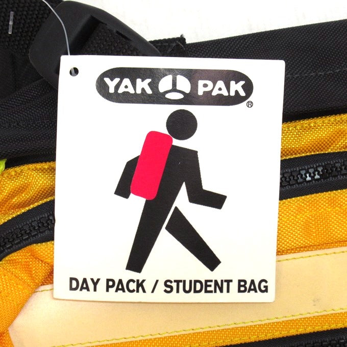 YAK PAK 90s-00s Student Day Bag Black/Yellow Size ONE SIZE